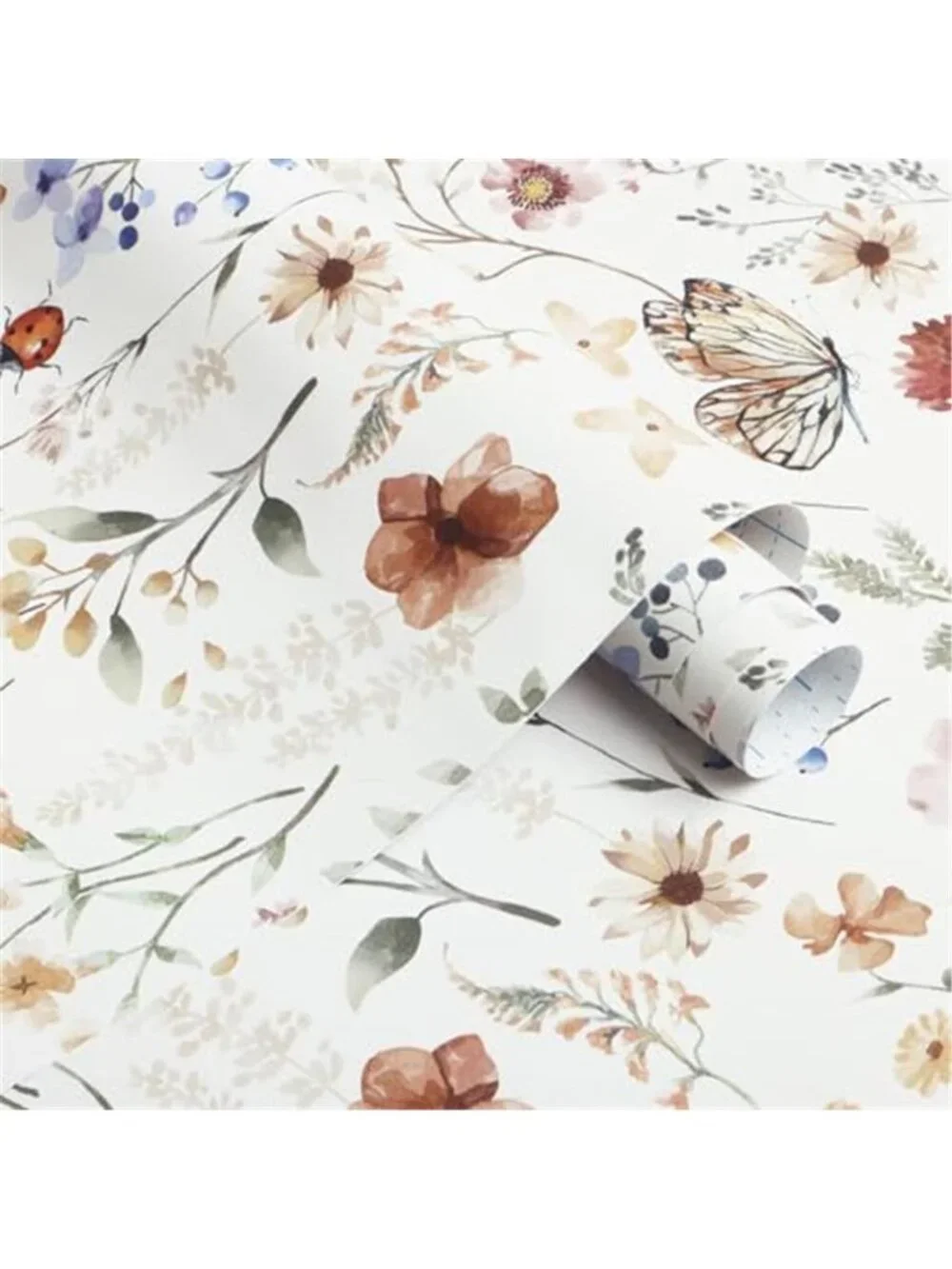 Floral Wallpaper Peel and Stick Wallpaper Boho Multicolor Flower Wallpaper